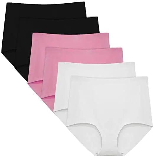 FallSweet black2w2p2 (6 Pack) / S Women No Show High Waist Underwear