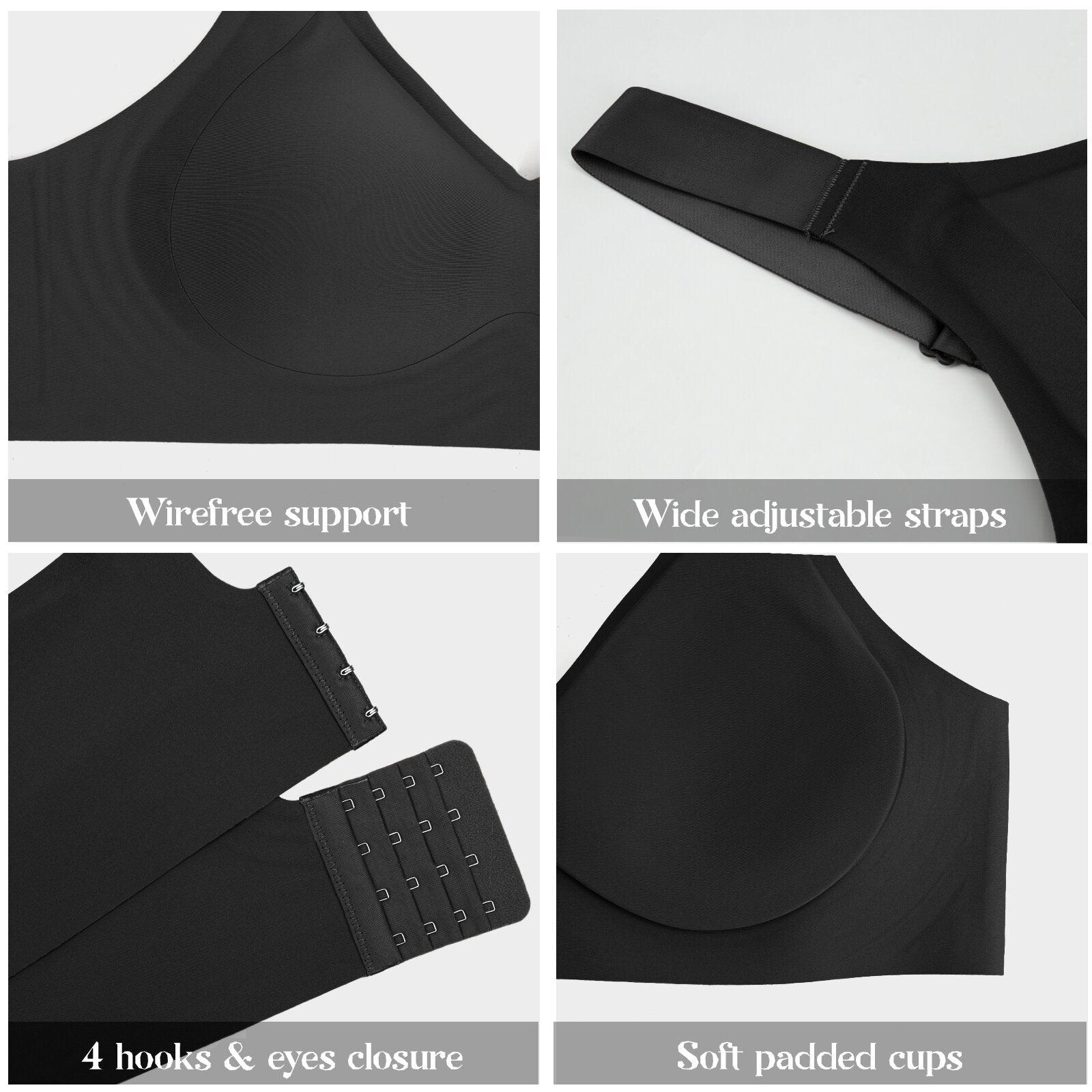 FallSweet Wireless Bras "Feel like not wearing one" Seamless Full Coverage Padded Wireless Bra