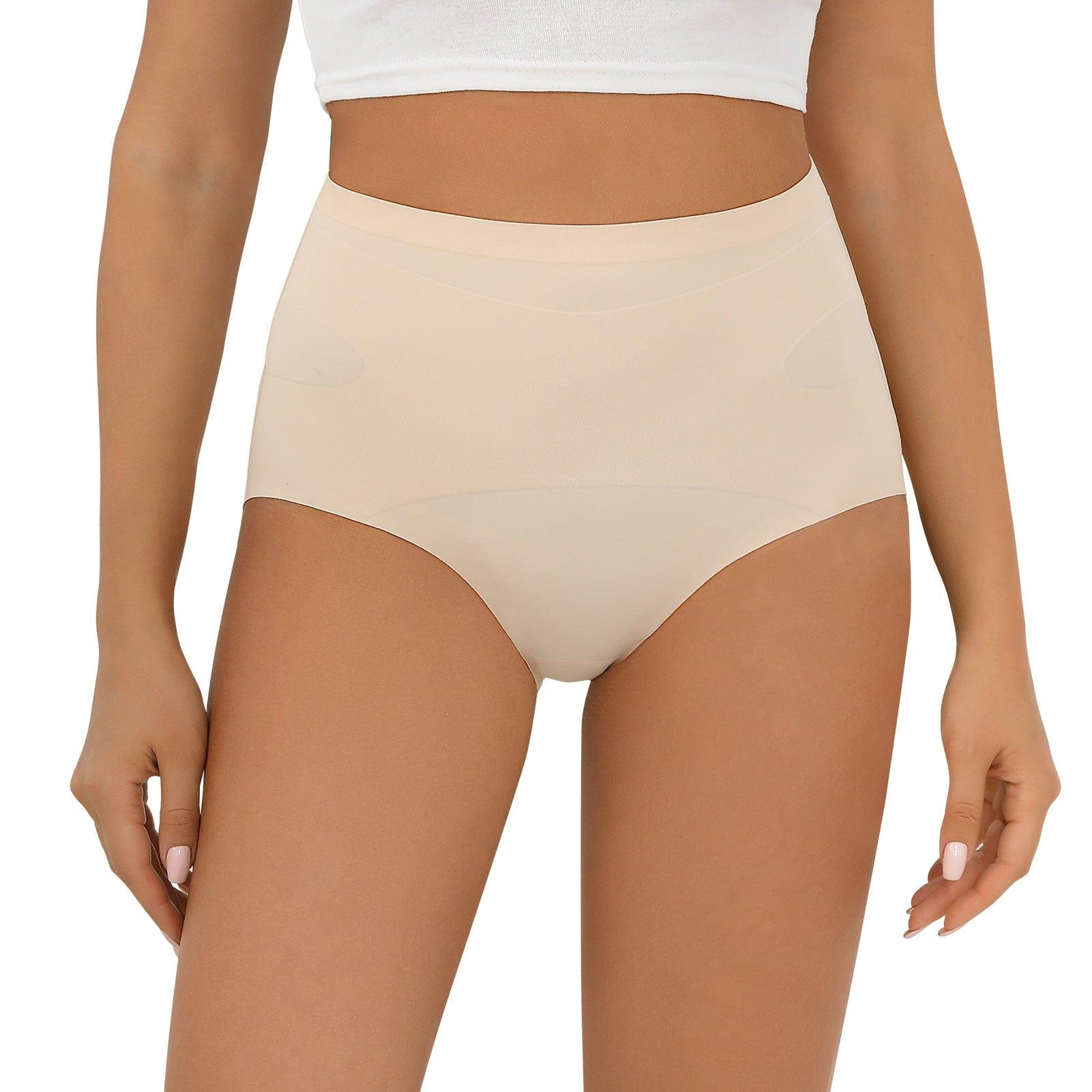 FallSweet Beige-1 / S Seamless Tummy Control High Waisted Underwear