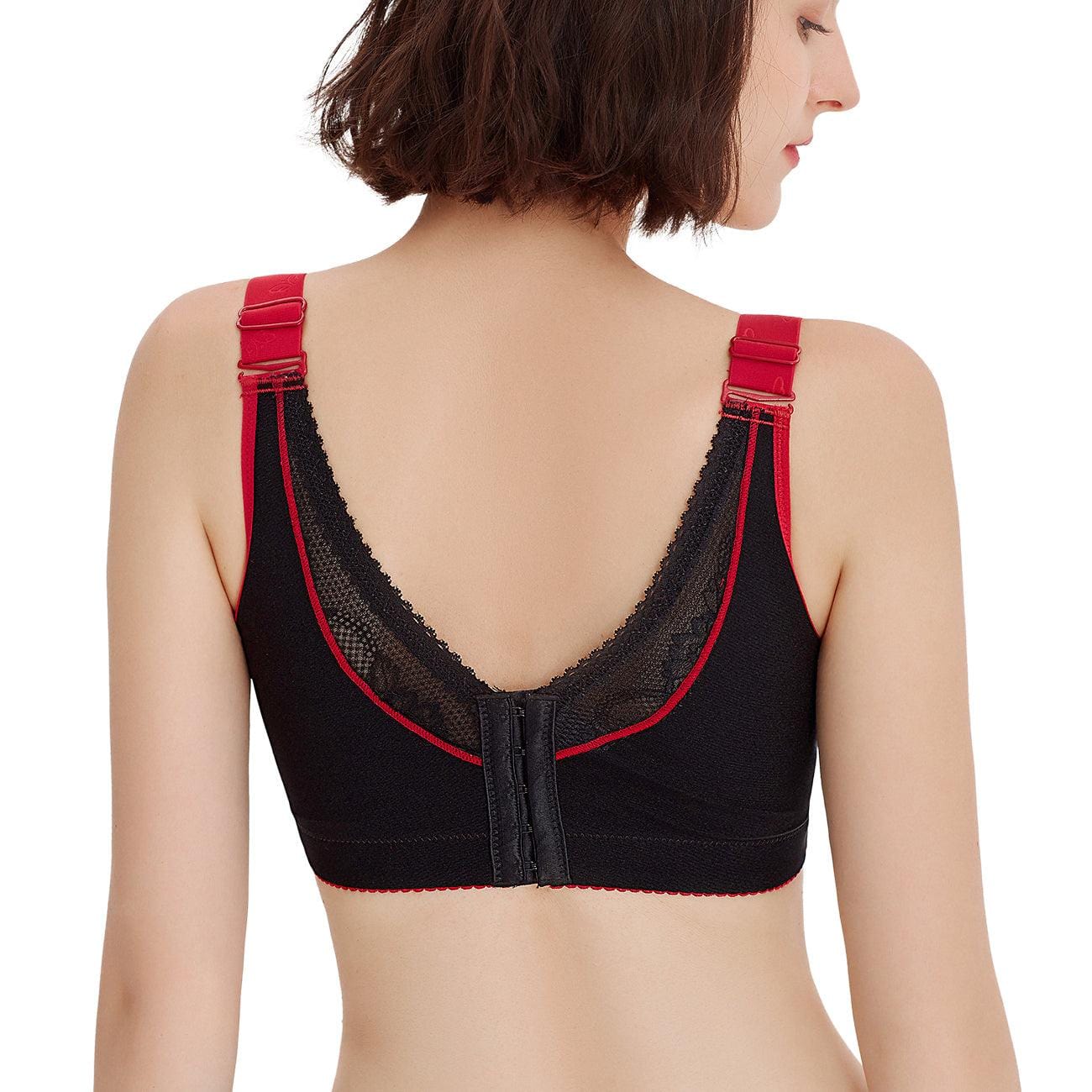 FallSweet Bra Wireless Bras "Sexy Lace" Front Hook Triangle Bralette