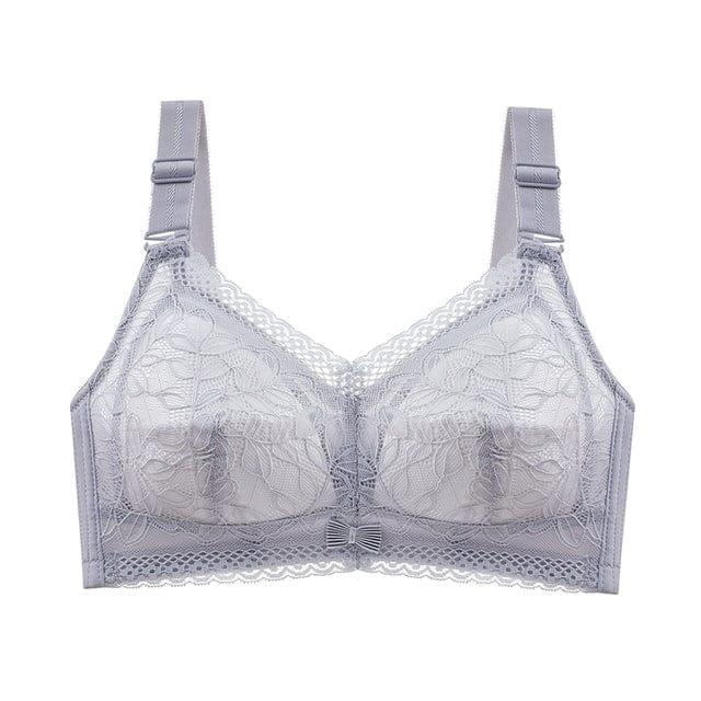 FallSweet Grey / 34 / B "Full Coverage" Lace T-Shirt Bra