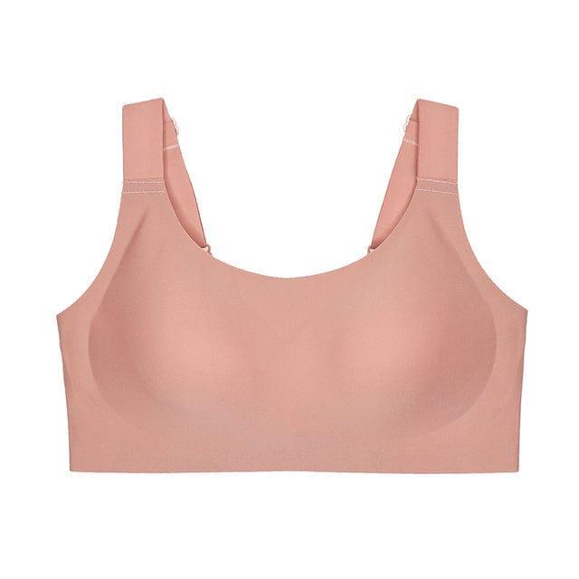 FallSweet Pink / M "Full Coverage" Stretch Gel Bra